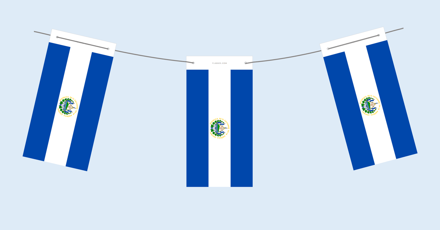 El Salvador - Small Paper Flags – Flagses